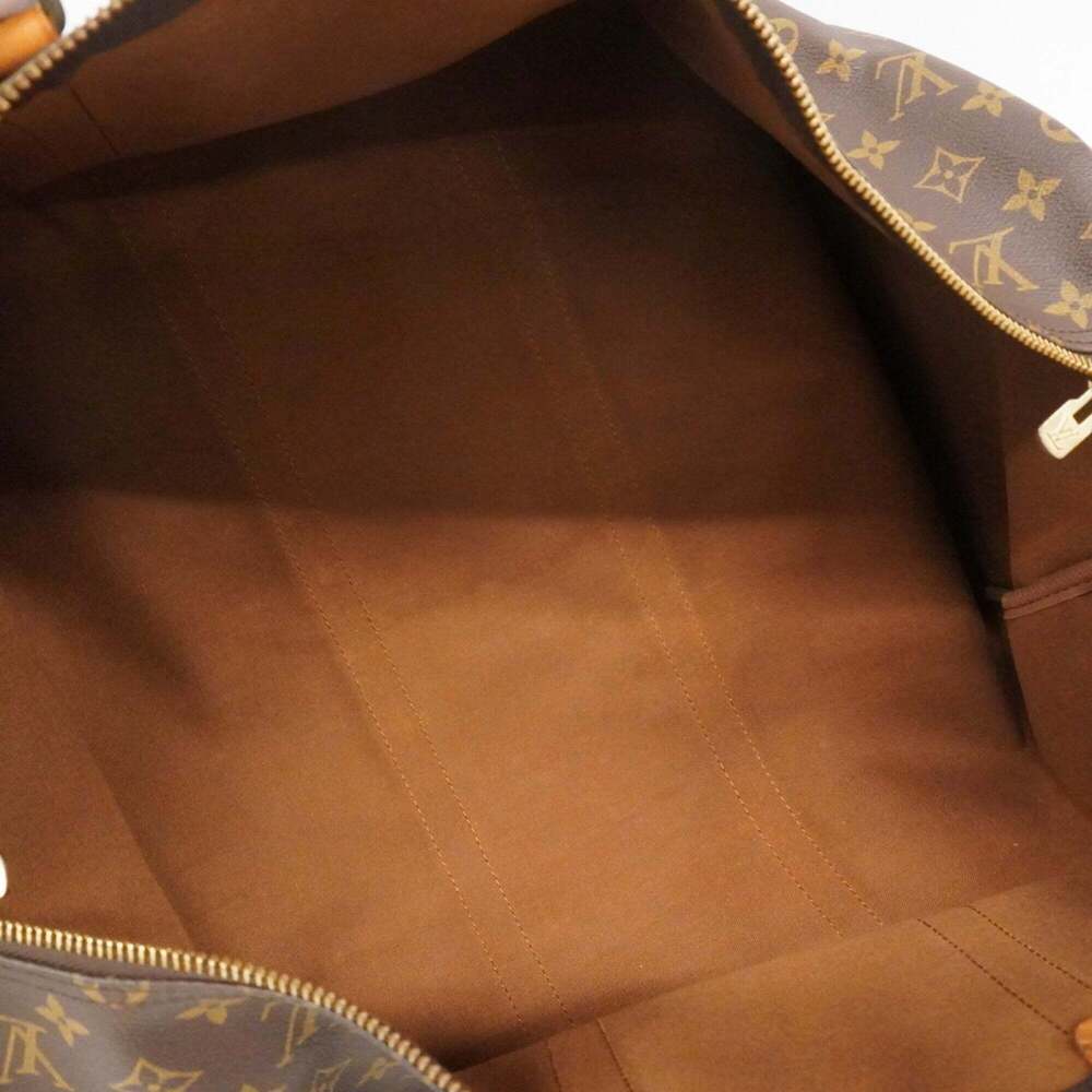 LOUIS VUITTON Brown Monogram Keepall 55 Boston Bag - Picture 4 of 13